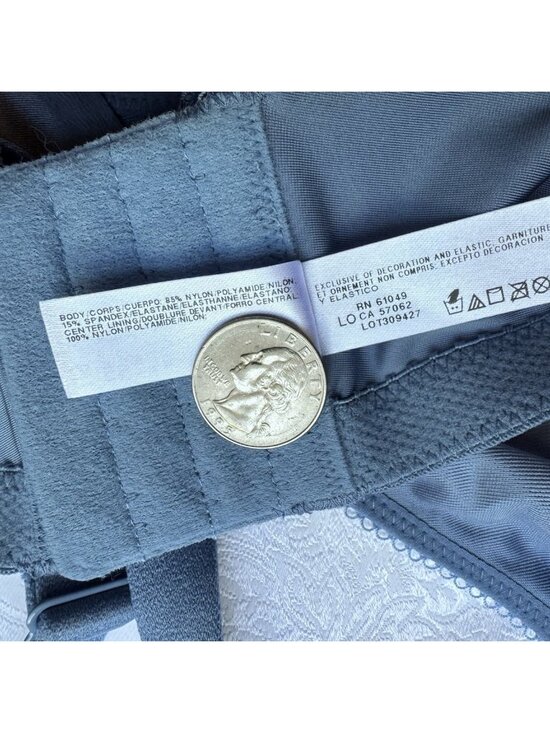 Wacoal 42D Blue Basic Beauty Unlined Underwire Full Coverage Bra 855192 NEW $58 - Picture 8 of 9